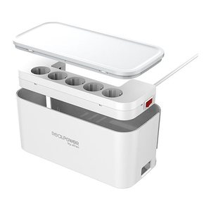 RealPower Steckdosenwürfel PowerBox 522 + 2xUSB-A / 2xUSB-C