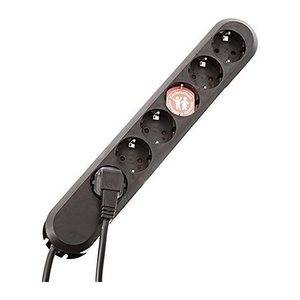BACHMANN SMART 6-fach Steckdosenleiste 3,0 m schwarz