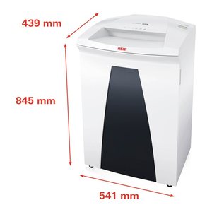 HSM SECURIO B34 Aktenvernichter mit Streifenschnitt P-2, 5,8 mm, bis 32 Blatt, weiß