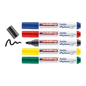 edding 4500 basic Textilmarker farbsortiert 2,0 - 3,0 mm, 5 St.