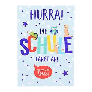 DEPESCHE Glückwunschkarte Einschulung 0011826-004 DIN B6, 1 St.
