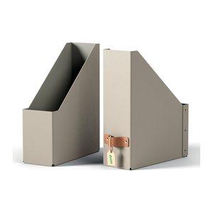 LEITZ Stehsammler Puro 24710012 beige Karton, DIN A4, 2 St.