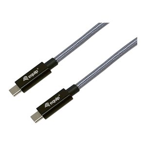Equip Kabel USB-C3.2->C Gen2x2 PD240W St/St 1.00m schwarz