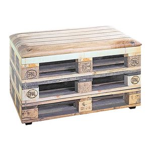 HAKU Möbel Sitztruhe 25978 Motiv Palette 2 Holz 65,0 cm