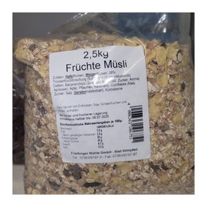 Frießinger Mühle Früchte Müsli 2,5 kg, 1 St.