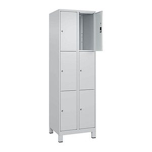 CP Schließfachschrank Classic Plus lichtgrau 080010-203 S10007, 6 Schließfächer 60,0 x 50,0 x 195,0 cm