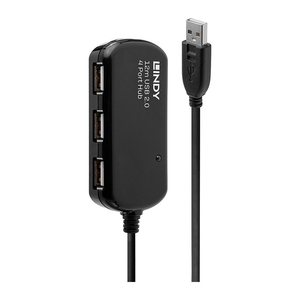 LINDY USB 2.0 Aktiv-Verlängerungs-Hub Pro 12m