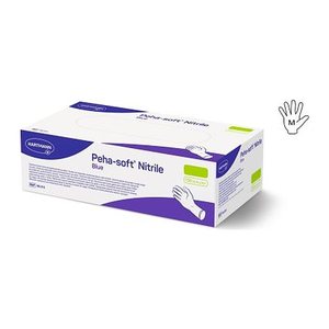 HARTMANN unisex Einmalhandschuhe Peha-soft® blau Größe M, 150 St.
