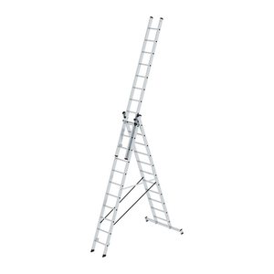 MUNK Vielzweckleiter 11109 silber 3x 11 Sprossen, H: 783,0 cm
