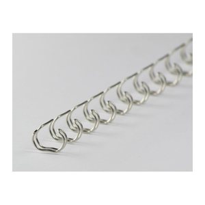 LMG Drahtbinderücken silber für 30 Blatt, 100 St.