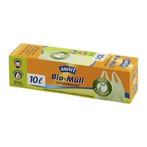 swirl® Biomüllbeutel 2093954006 10,0 l grün, 10 St.