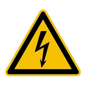 SafetyMarking® Warnaufkleber "Warnung vor elektrischer Spannung" dreieckig 5,0 x 5,0 cm, 10 St.