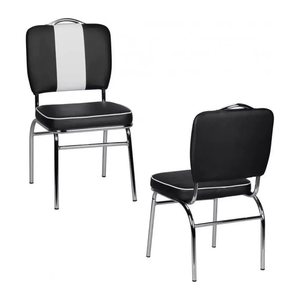 WOHNLING Esszimmerstuhl WL1.716 schwarz, weiß Kunstleder, 1 St.