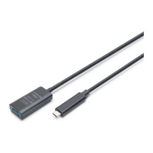 DIGITUS Verlängerungskabel USB-C->USB-A St./Bu. 10G 5,00m