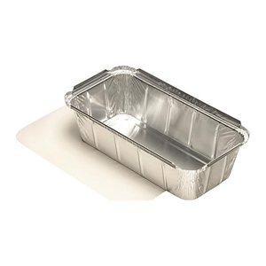 STARPAK Aluschalen mit Deckel silber 1000 ml, 25 St.