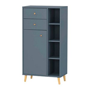 MÖBELPARTNER Badschrank Bjarne 153171 blaugrau 60,2 x 33,1 x 113,4 cm