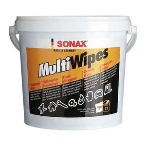 SONAX feuchte Allzweck-Reinigungstücher MultiWipes 1-lagig blau, 72 St.