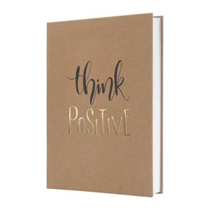 SIGEL Notizbuch JOLIE Pure Positivity ca. DIN A5 liniert, braun/schwarz/gold Hardcover 192 Seiten, 1 St.