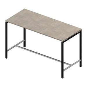 Quadrifoglio Konferenztisch Creo beton rechteckig, 4-Fuß-Gestell grau, 180,0 x 80,0 x 107,0 cm