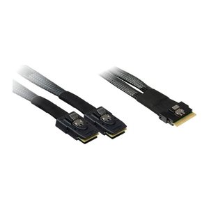 Inter-Tech Kabel SFF 8654-8x - SFF 8087-2x 0,75m