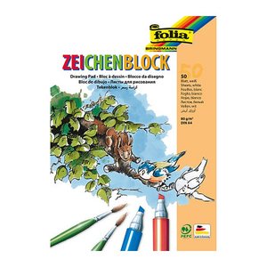 folia Malblock DIN A4 80 g/qm, 50 Blatt, 1 St.