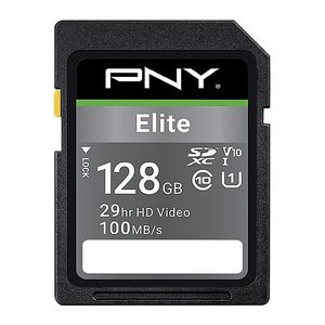 SD XC Card 128GB PNY Elite R100MB/s retail