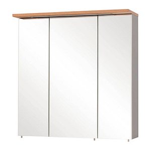 MÖBELPARTNER Spiegelschrank Jelda 148838 platingrau, eiche-landhaus 70,5 x 23,7 x 72,3 cm