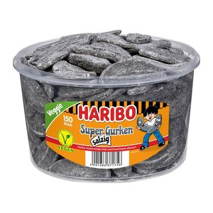 HARIBO Super Gurken Fruchtgummi 150 St./1350,0 g, 150 St.