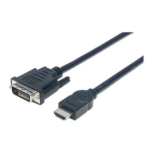 MANHATTAN HDMI 1.3 Kabel auf DVI-D DualLink St/St 3.0m bulk