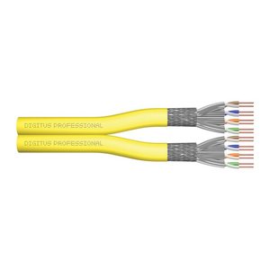 DIGITUS Verlegekabel Cat7a S/FTP duplex 500m gelb AWG22/1