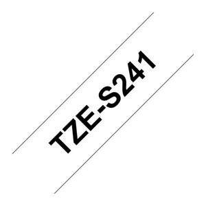 brother Schriftband TZe-S241 TZES241, 18 mm, schwarz auf weiß, 1 St.