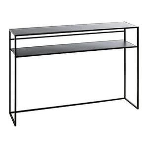 HAKU Möbel Konsolentisch rechteckig Metall schwarz 112,0 x 28,0 x 81,0 cm, 1 St.
