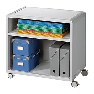 PAPERFLOW Mobil Bürowagen grau 3 Ebenen 65,1 x 33,0 x 64,5 cm