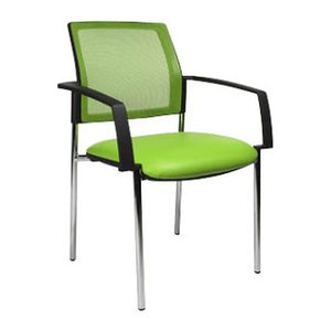 Topstar Besucherstühle BtoB 10 BB290A S05 grün Stoff, 2 St.