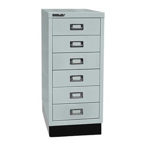 BISLEY MultiDrawer™ L296S Schubladenschrank lichtgrau 6 Schubladen 27,8 x 38,0 x 67,0 cm, 1 St.