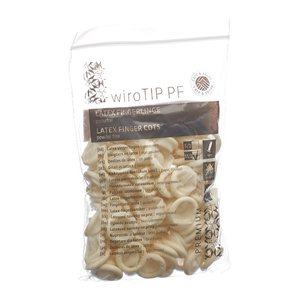 Meditrade® unisex Fingerlinge beige Größe M, 100 St.