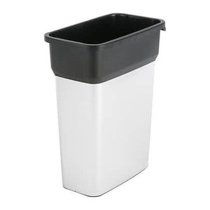 vileda® PROFESSIONAL Geo Mülleimer 55,0 l silber, schwarz, 1 St.