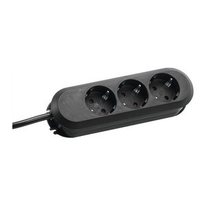 BACHMANN SMART 3-fach Steckdosenleiste 1,5 m schwarz