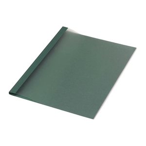 LMG Thermo-Bindemappen dunkelgrün Leinenkarton für 5 - 15 Blatt, 50 St.