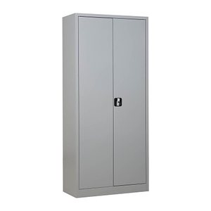Gürkan Stahlschrank 100049 lichtgrau 4 Fachböden 80,0 x 38,0 x 180,0 cm, aufgebaut, 1 St.