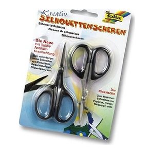 folia Silhouettenschere schwarz 10,5 cm, 2 St.