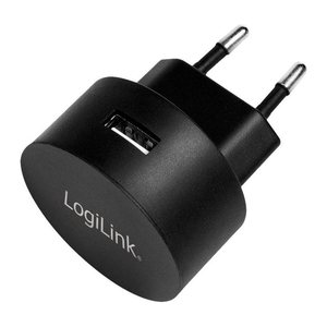 Logilink USB Steckdosenadapter 1port,10.5W,Fast Charging,sch