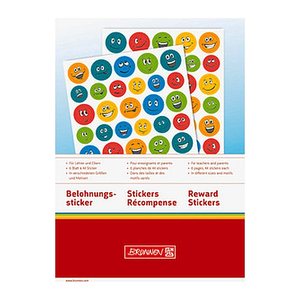 BRUNNEN Aufkleber-Set Smiley, 264 Etiketten
