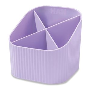 HAN Stiftehalter X-LOOP pastelllila Kunststoff 4 Fächer 11,1 x 11,1 x 10,5 cm