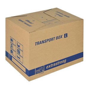 tidyPac® Umzugskartons Transport Box L 50,5 x 35,5 x 37,0 cm, 10 St.
