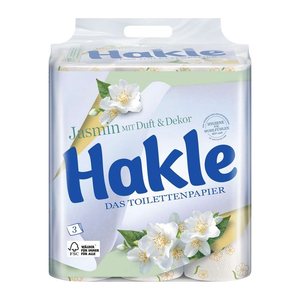 Hakle Toilettenpapier Jasmin 3-lagig, 24 Rollen