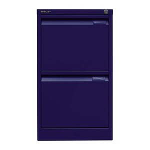 BISLEY Hängeregistraturschrank oxfordblau 2 Schubladen 41,3 x 62,2 x 71,1 cm, 1 St.