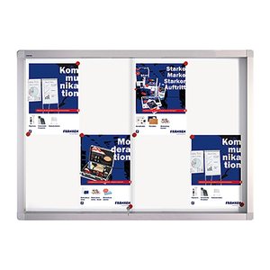 FRANKEN Schaukasten PRO silber 6x DIN A4 73,0 x 4,6 x 68,0 cm, 1 St.