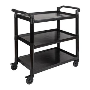 APS Servierwagen READY schwarz 50,0 x 108,0 x 96,0 cm