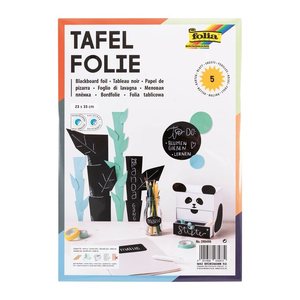 folia Tafelfolie selbstklebend blanko 23,0 x 33,0 cm, 5 Blatt